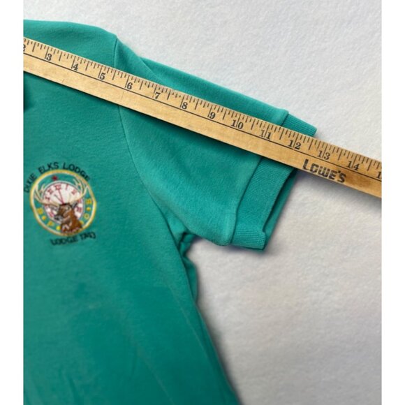 Vintage Embroidered Elks Lodge Winner Mate Sportswear Polo Size Large - Picture 6 of 7